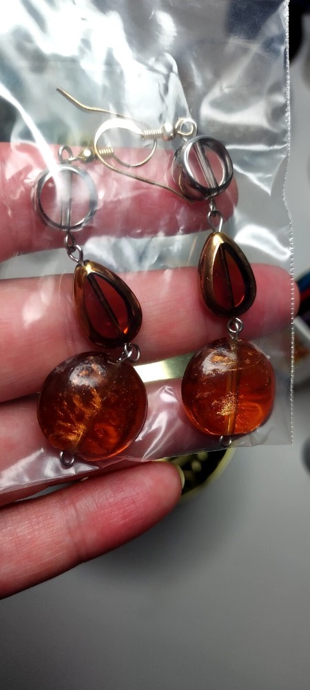 Beautiful glass earrings