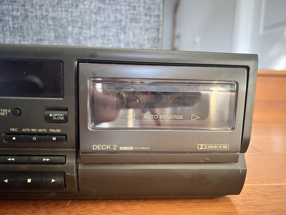 Technics dual cassette deck RS-TR170. Tested Works