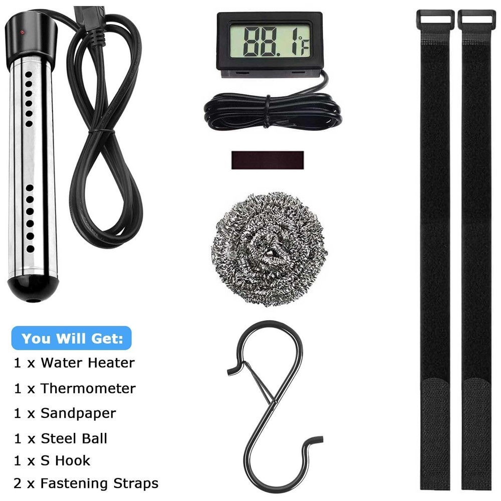 2000W Immersion Water Heater UL Listed,Portable Electric Water Heater