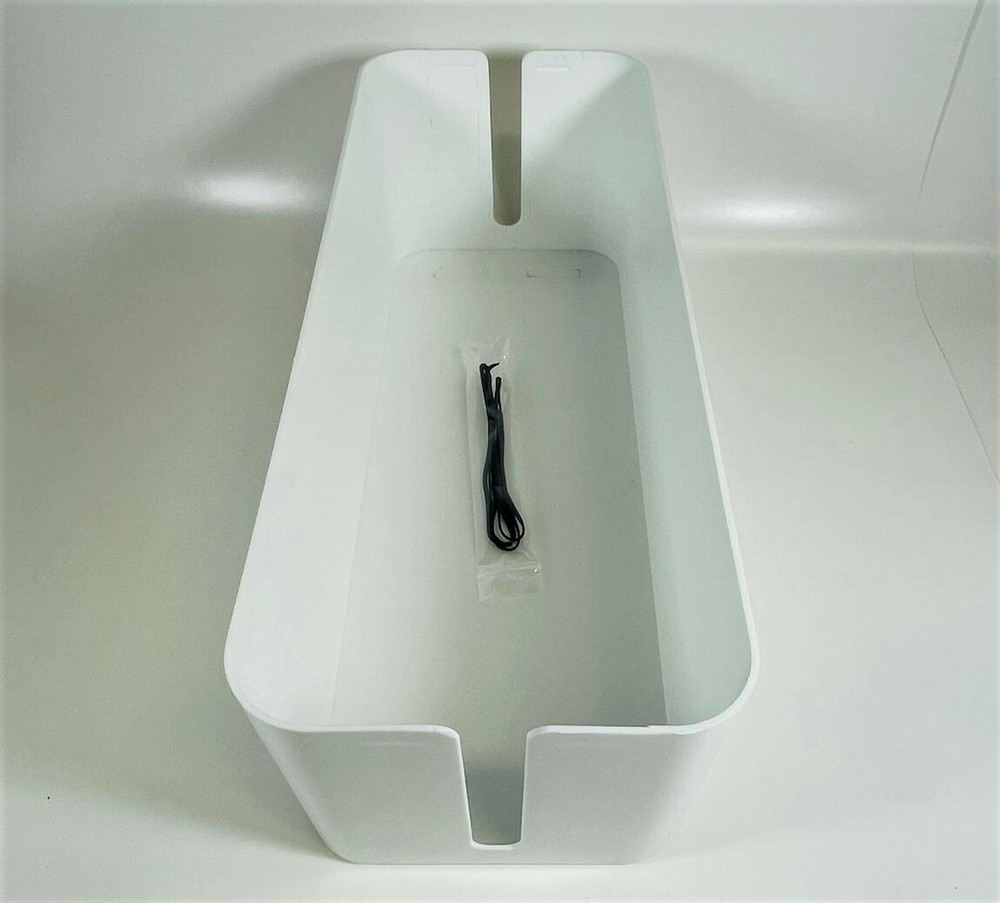 Cable Storage Box Power Socket Organizer - White