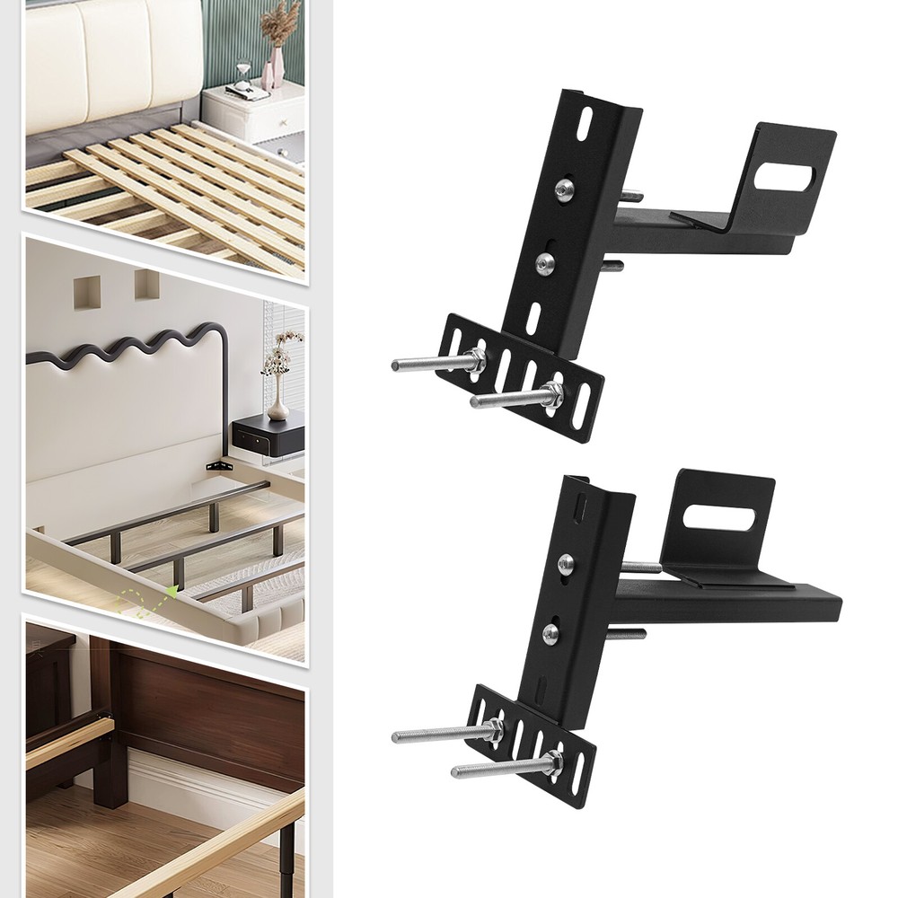 2PCS Adjustable Headboard Bracket Bracket Headboard Holder Headboard 3.98*3.82in