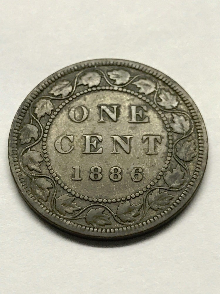 1886 Canada Large One Cent Fine #9935