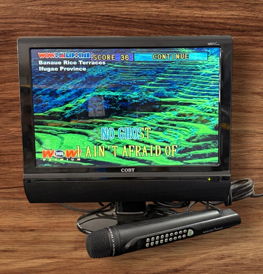 MAGIC SING Karaoke Microphone With FM Transmitter Tested Working