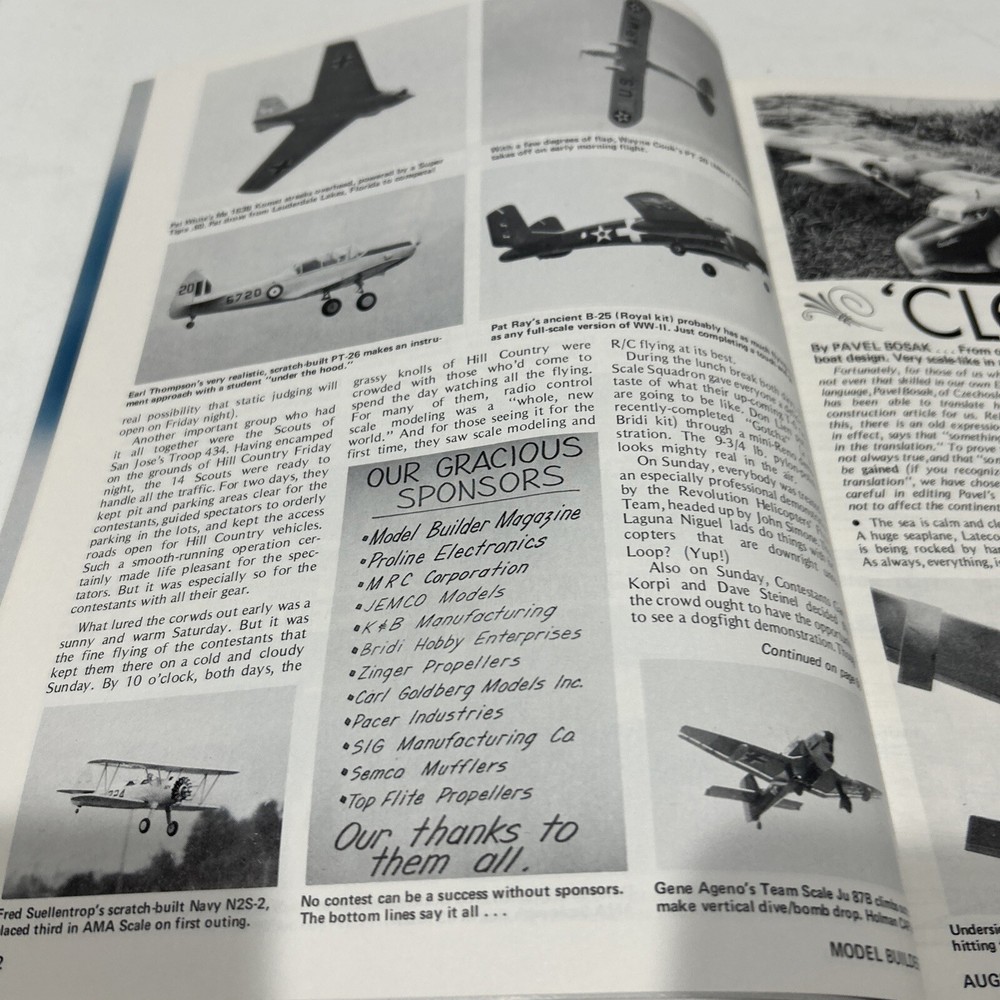 Vintage Model Builder Magazine August 1977