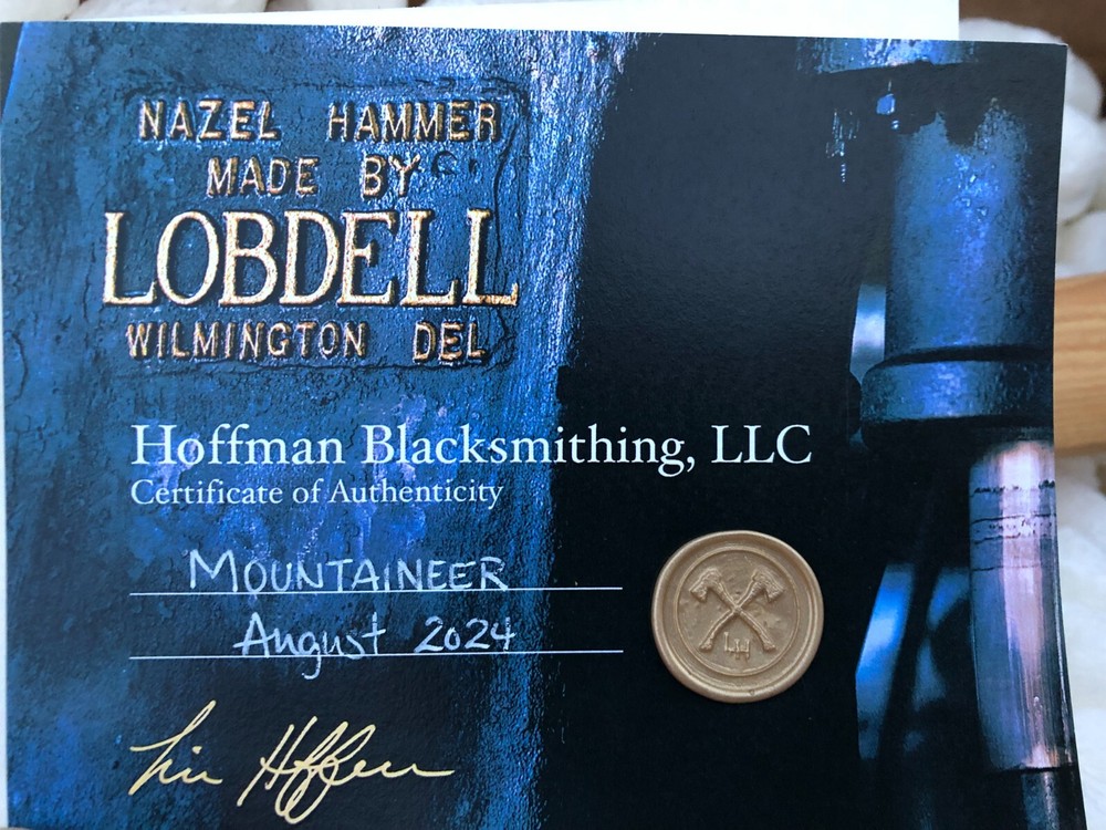 LIAM HOFFMAN BLACKSMITHING MOUNTAINEER AXE 15.5 IN OCTAGONAL BRAND NEW