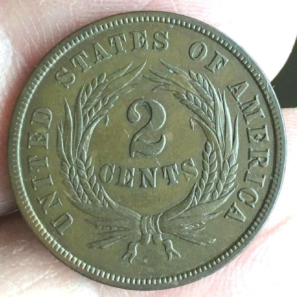 1864 Two Cent Piece - Large Motto
