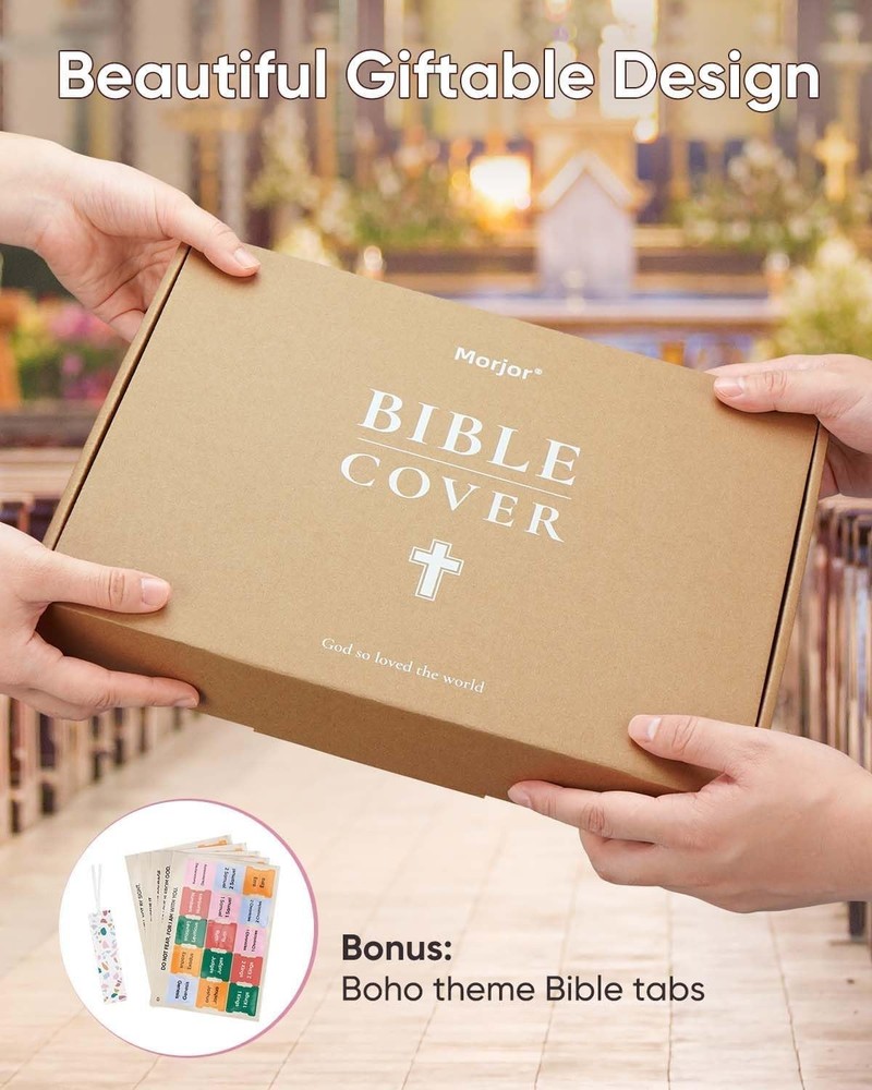 Elegant Bible Carrying Case with Adjustable Strap & Easy Access Storage
