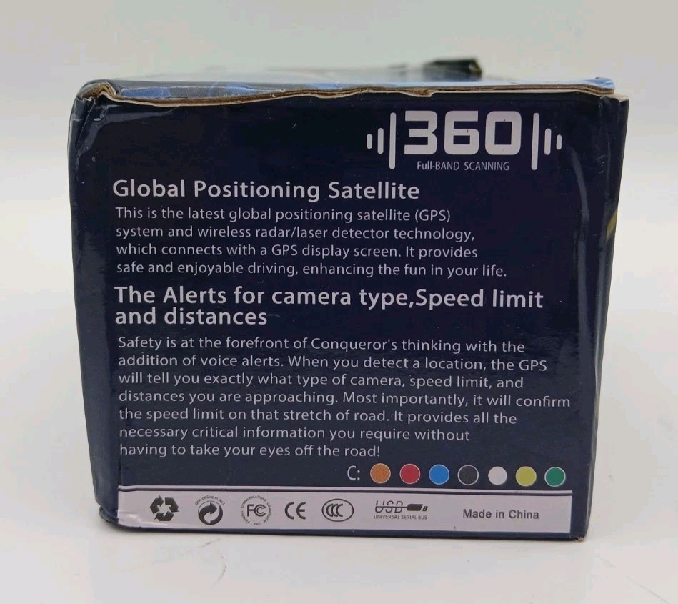 360 Radar Detectors Global Position System Car Speed Testing System