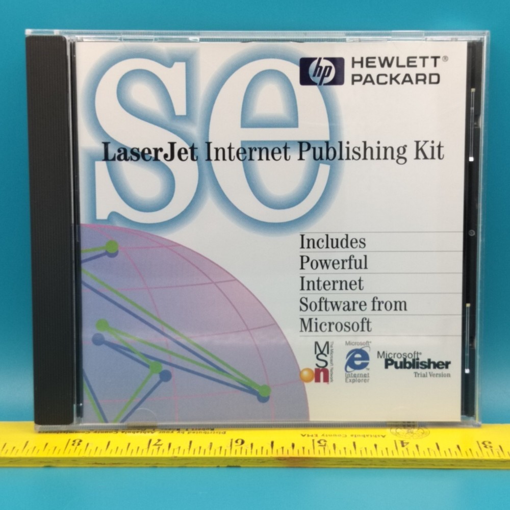 HP LaserJet Internet Publishing Kit CD Vintage Software 90s Computing Classic