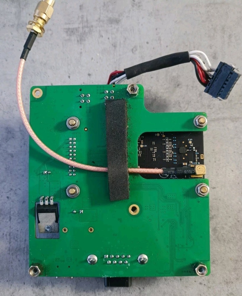 High-tech GNSS receiver module of the controller/navigation unit.