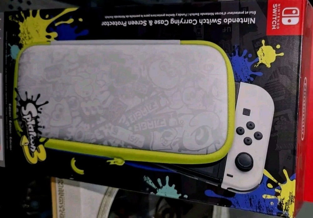 Nintendo Switch Carrying Case & Screen Protector - Splatoon 3 Edition