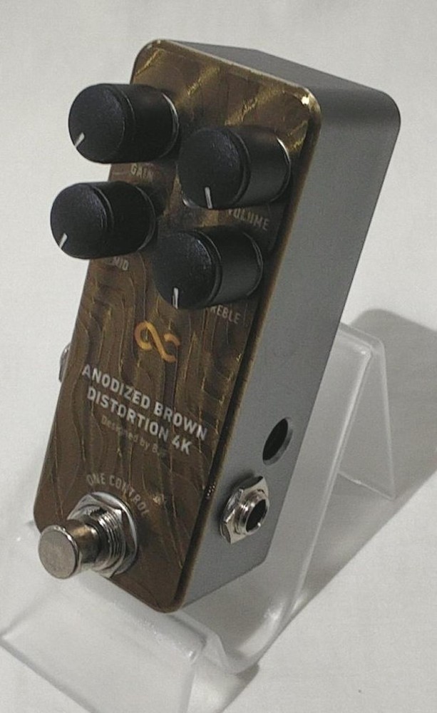 ONE CONTROL ANODIZED BROWN DISTORTION 4K EFFECTOR 395056