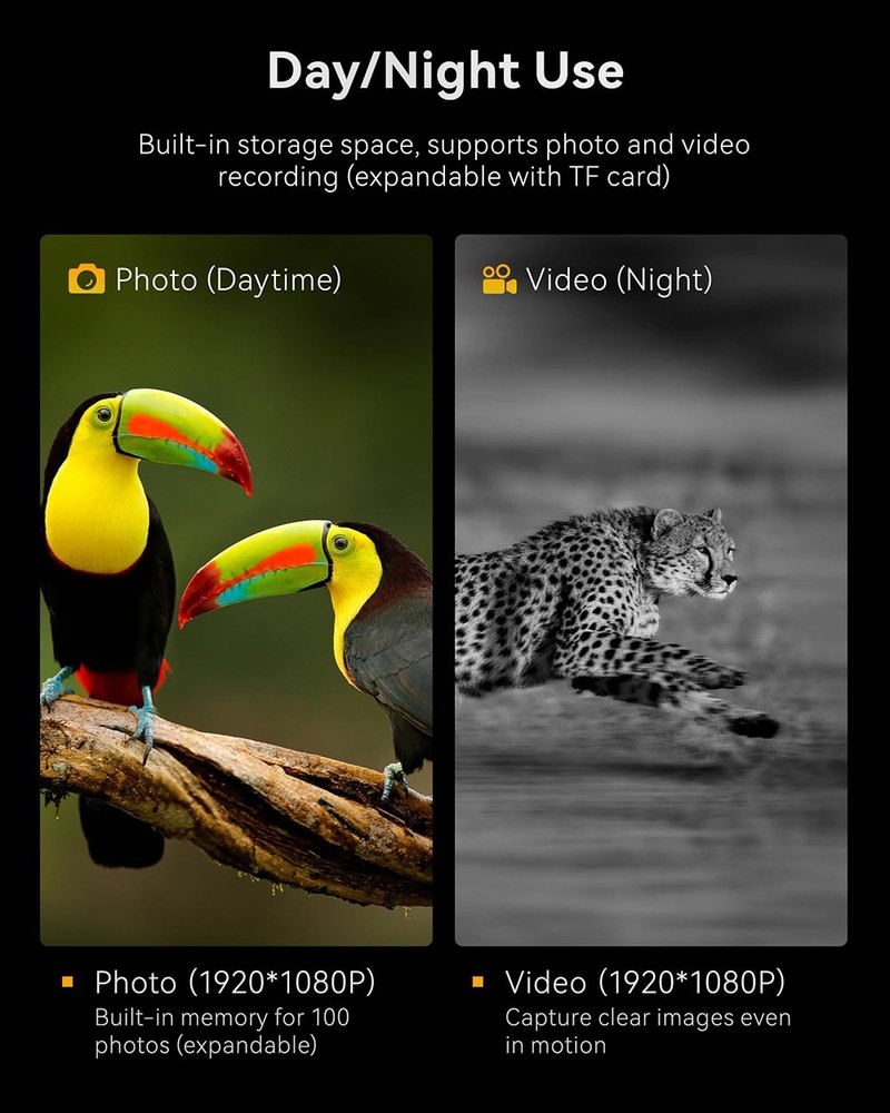 Long-Range Waterproof Shockproof Compact Resilient HD Digital Night Vision Scope