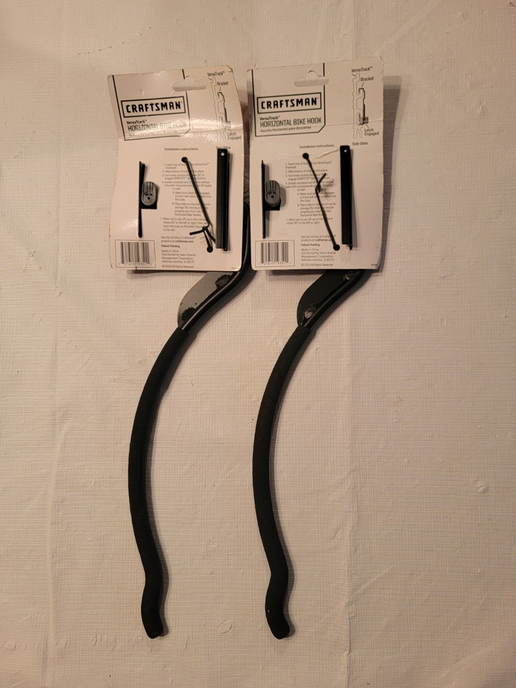 2 - Craftsman Versatrack Horizontal Bike Hooks