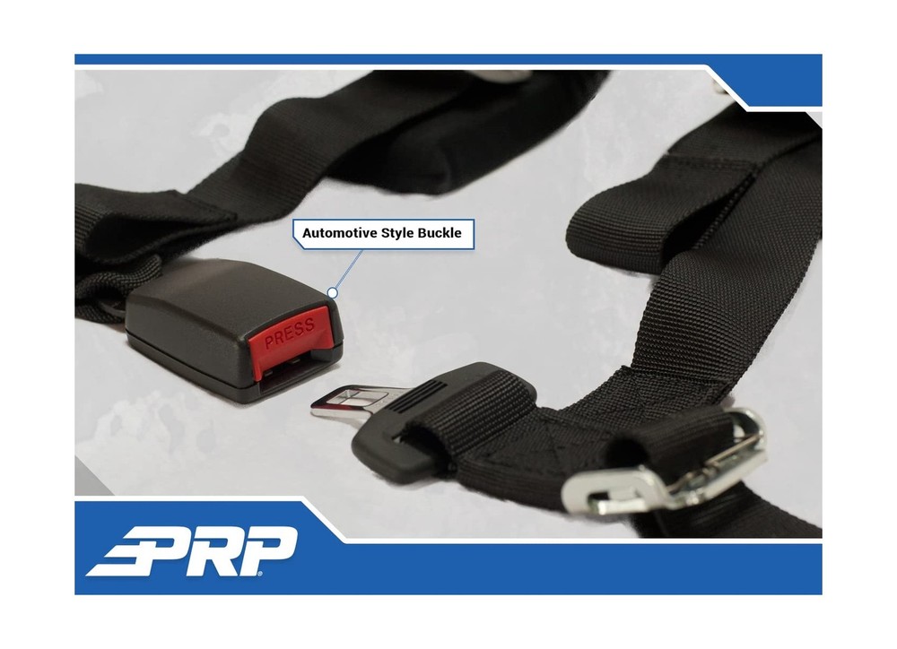 PRP Harnesses 2" 4 Point 2 Pack (Black)