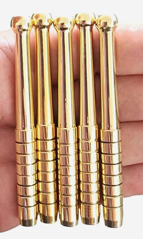 5 pack SOLID Brass 3.15" One Hitter Bat Dugout Pipe onie QUALITY USA MADE