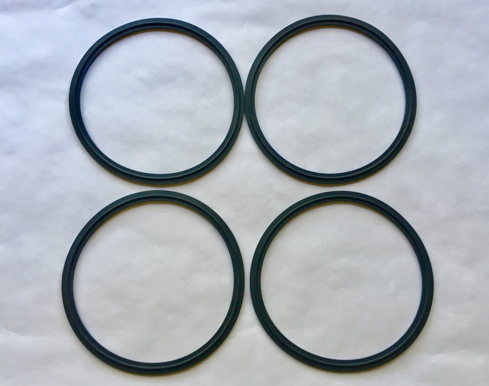6" Tri Clamp Sanitary Viton Gasket Closed Loop Extractor 4 Pack