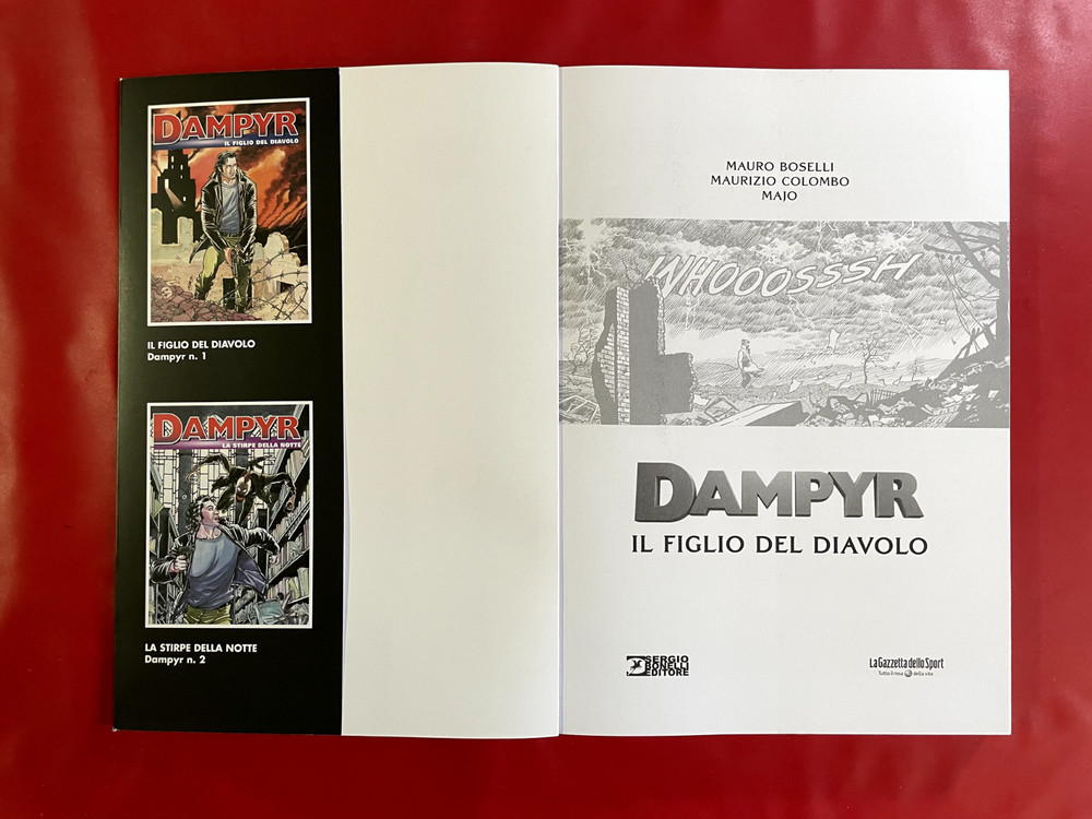 DAMPYR THE DEVIL'S SON Bonelli Gazzetta (2022) Comic Film NEW
