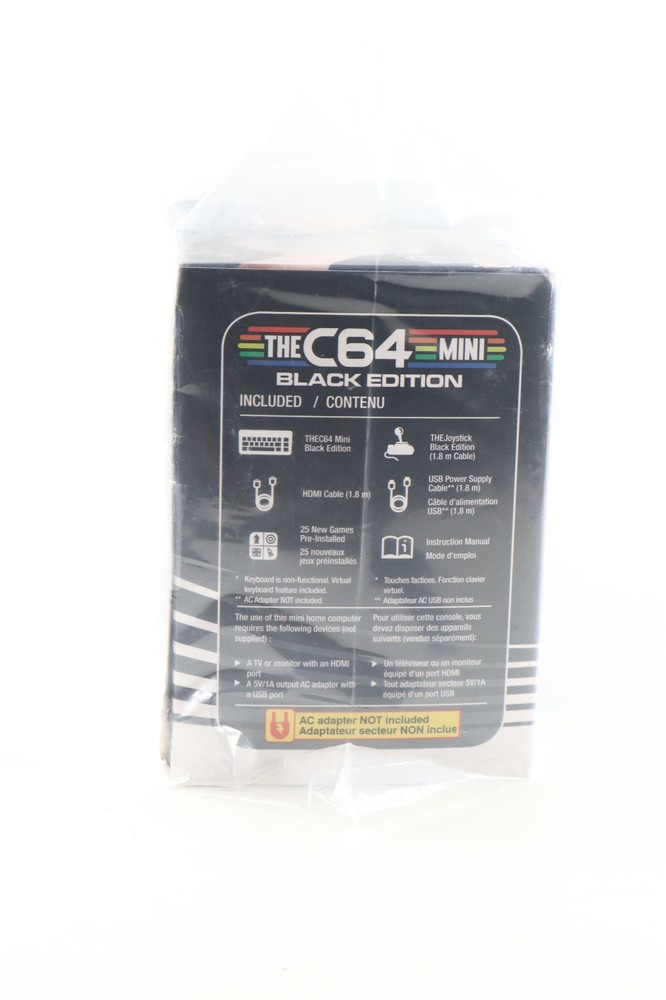 The C64 Mini Console Black Edition New Sealed