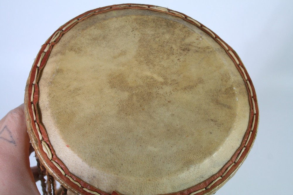 Vintage African Djembe Talking Drum
