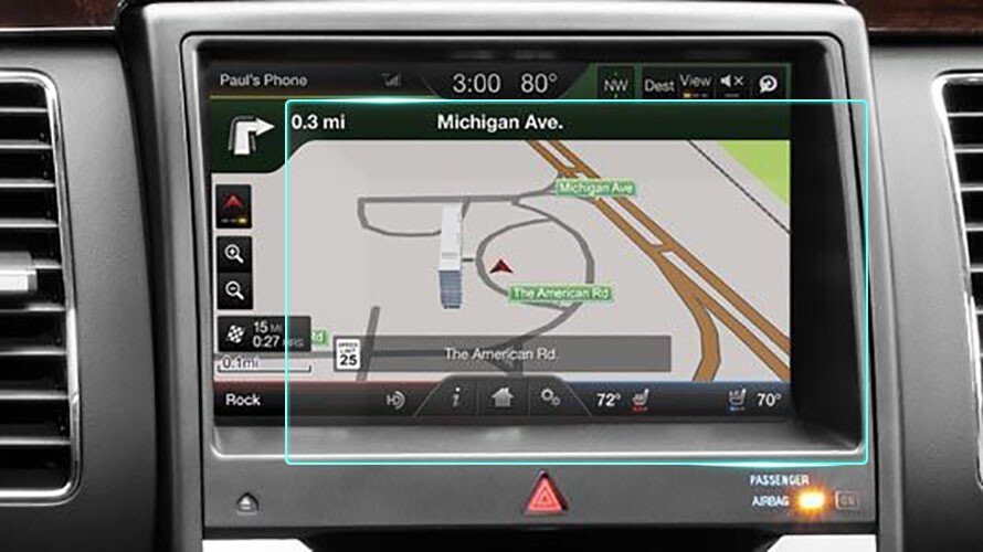 Crystal Clear Screen Protector for 2014 Ford Flex Vehicle Navigation