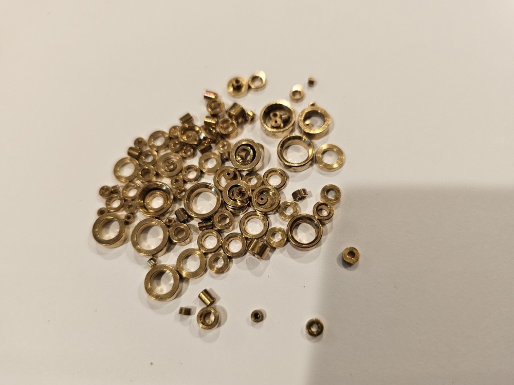 Clock Repair Brass Bushing Assortment 100 Pieces