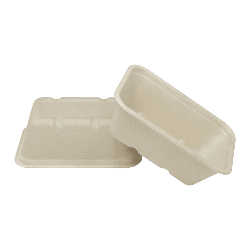 Karat Earth 24oz Natural Bagasse Take Out Container, Rectangular - 500 pcs