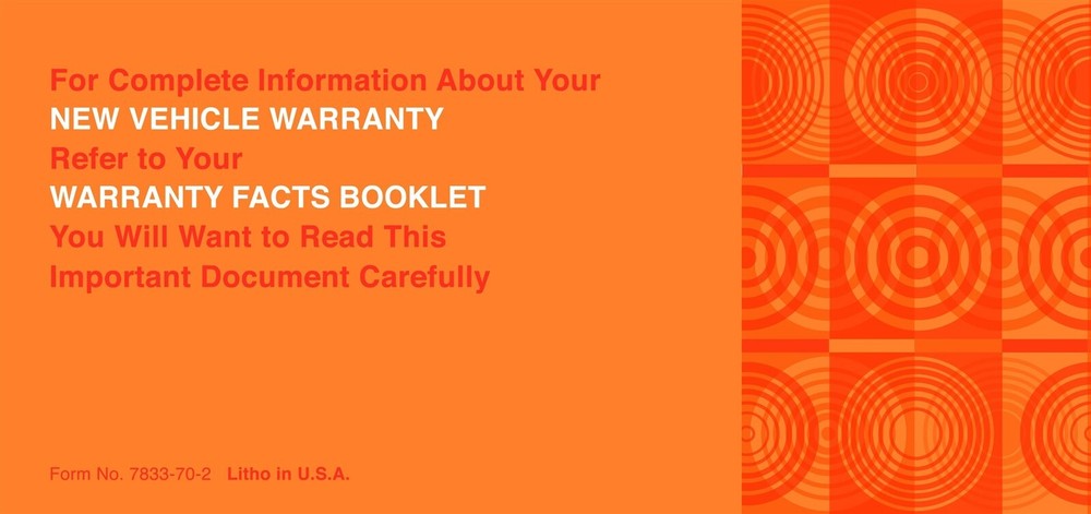 1970 Ford Mustang Owner's Manual