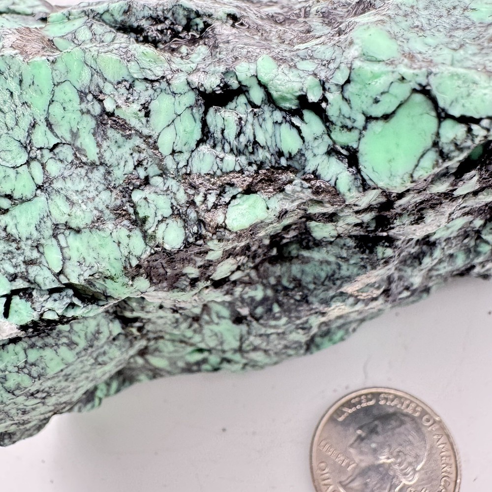 Natural Variscite 880 Grams Green Solid And Hard Great Looking Matrix