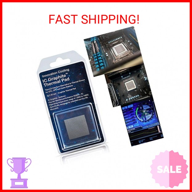 Innovation Cooling Graphite Thermal Pad – Permanent Replacement for Thermal Past