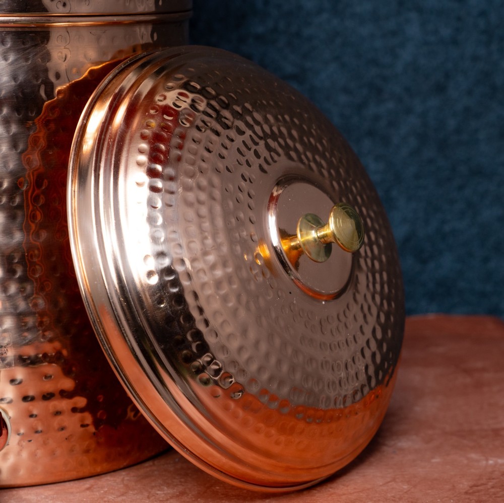 Double Filter Copper Water Pot Tank, Storage Water, Kitchenware 20 Ltr,