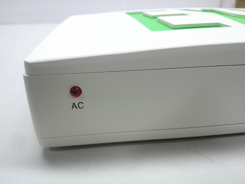 EELP CA1GWW-EM White Face White Housing Single Side Green Exit Light NiCad Batte