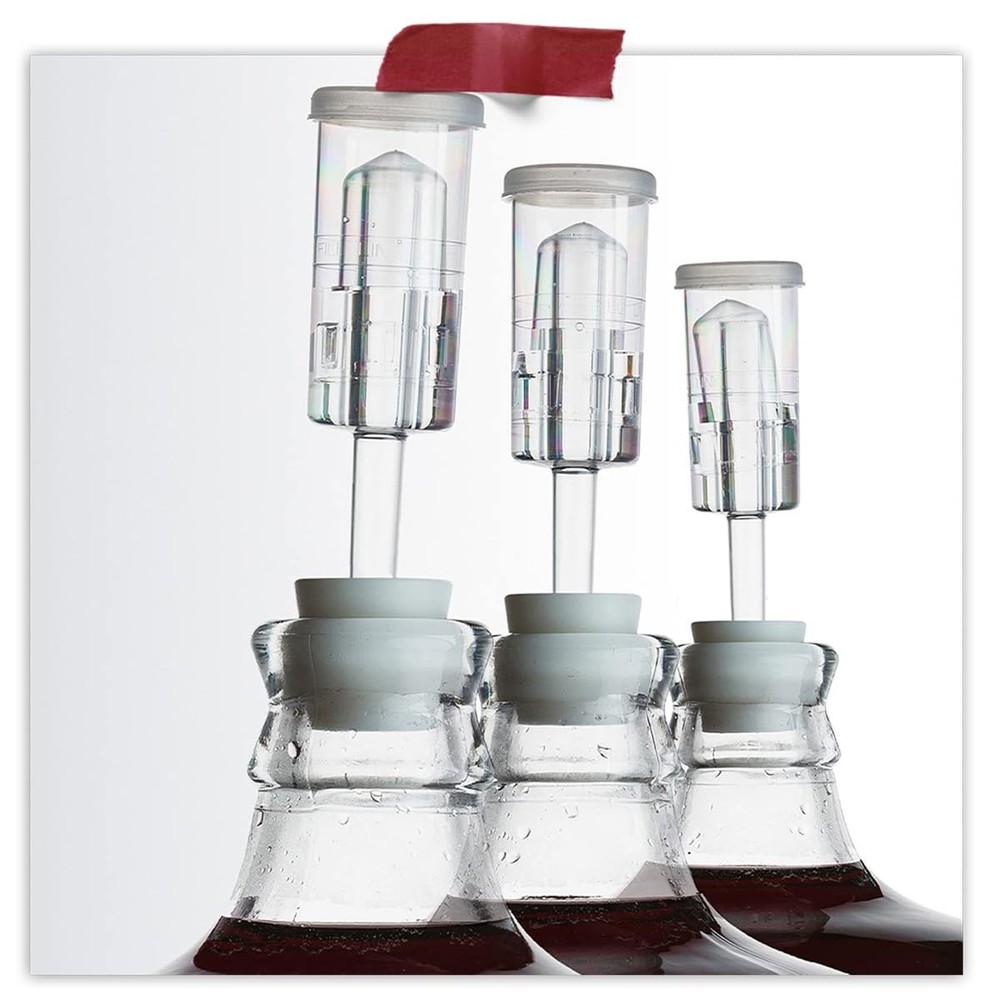 3piece Airlock 4 Pack โ€ Brewing & Fermentation Airlocks โ€ Use With Drille...