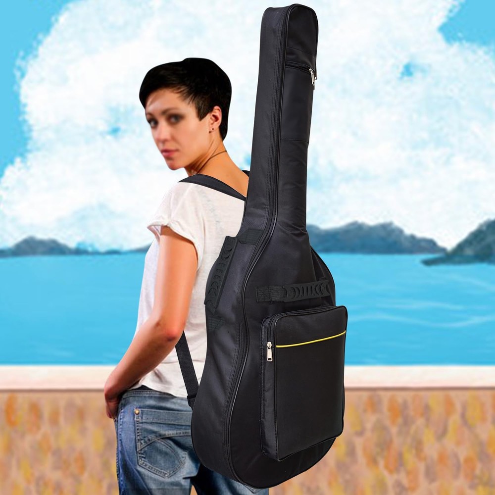 Acoustic Guitar Bag Thick Padding Waterproof Dual Adjustable Shoulder Strap