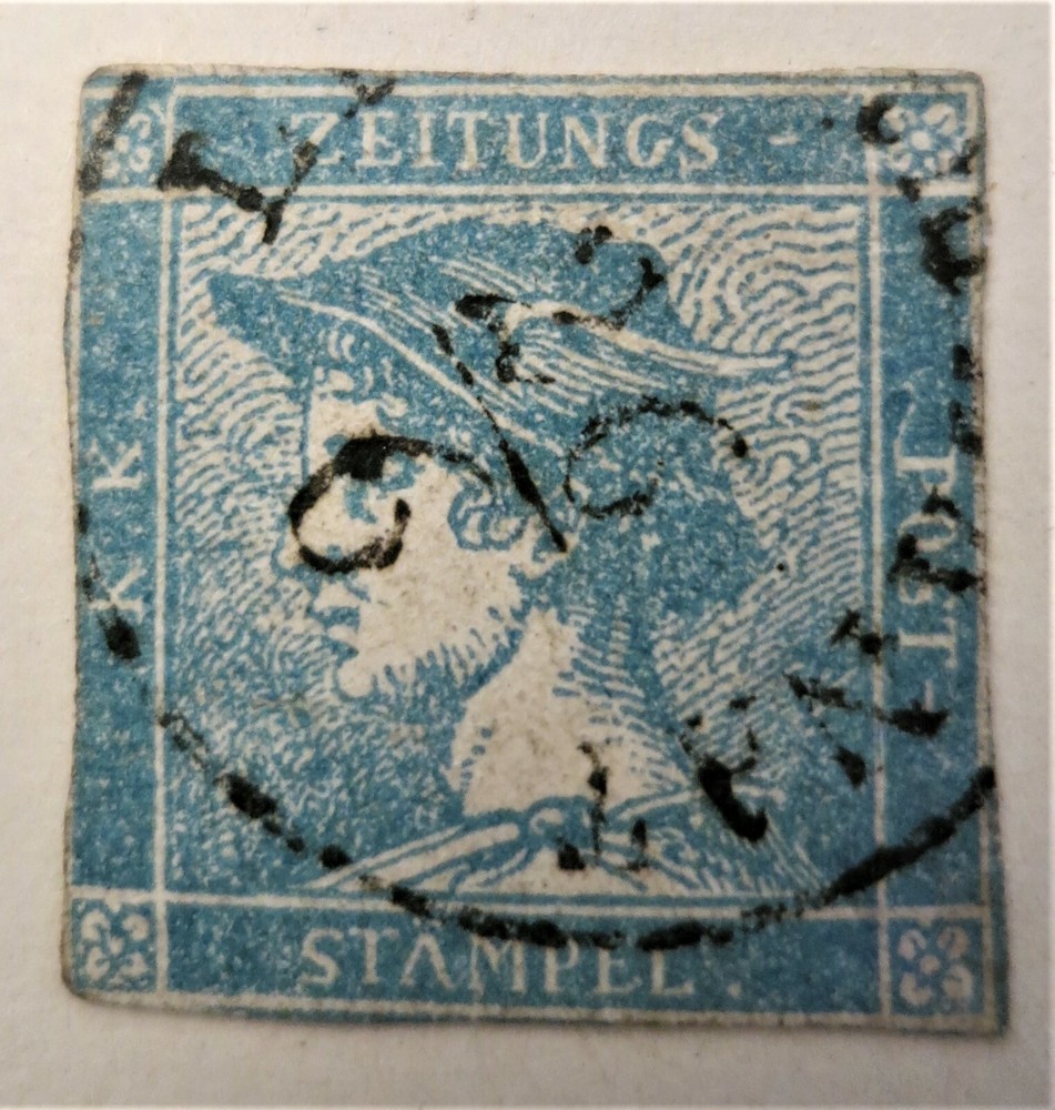 Austria Newspaper Postage Stamps Mercury blue. Variation Lot