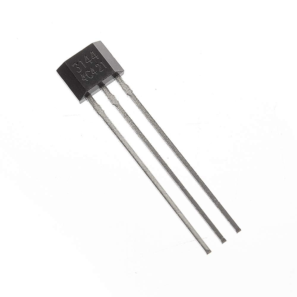 30Pcs A3144 3144 Hall Effect Sensor for High-Temperature Operation，3Pins.