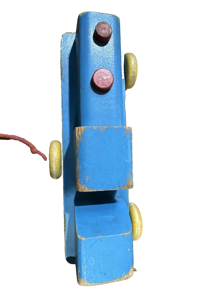 VINTAGE PLAYSKOOL WOODEN TAKE APART TRAIN SET PULL TOY