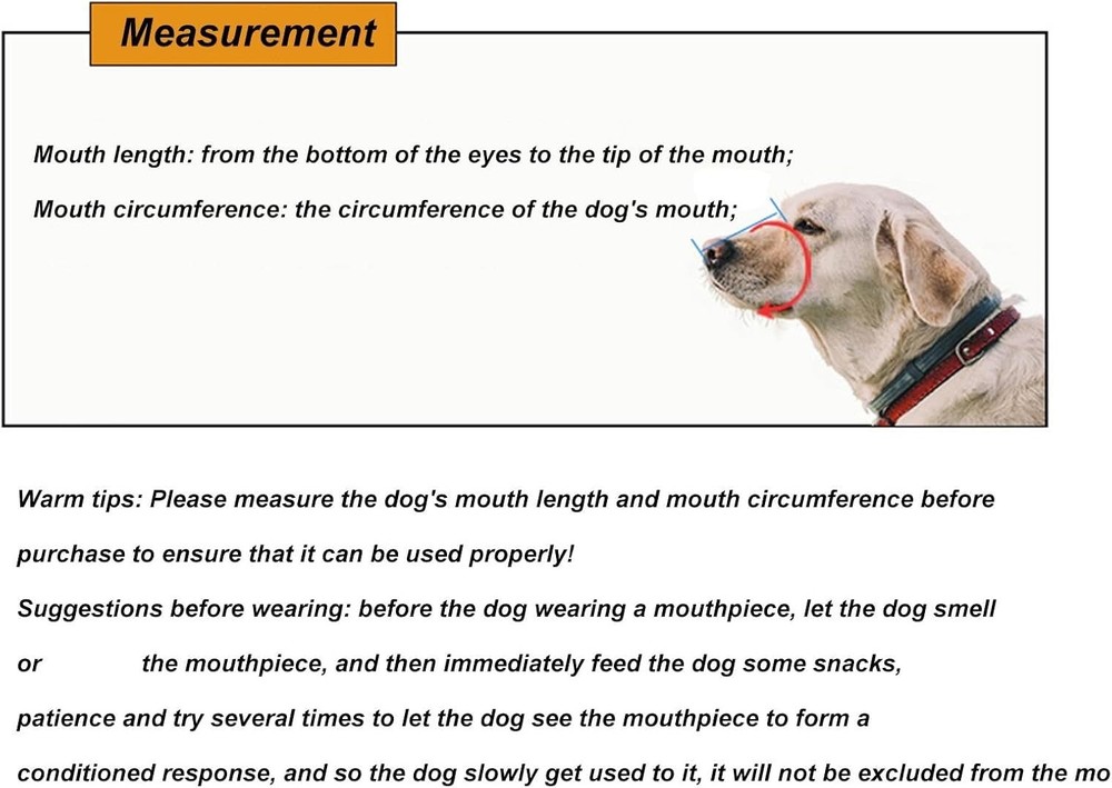 Adjustable Muzzle for Dogs - Anti-Biting Fluorescent Dog Muzzle, Biting Chewing
