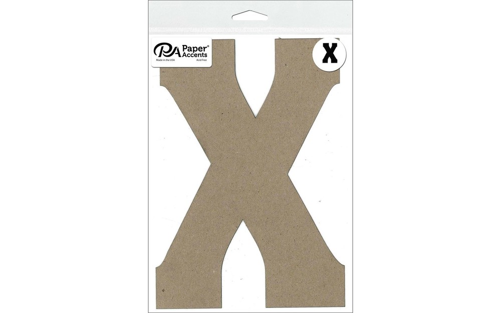 Chipboard Letter 8" X 1pc Natural