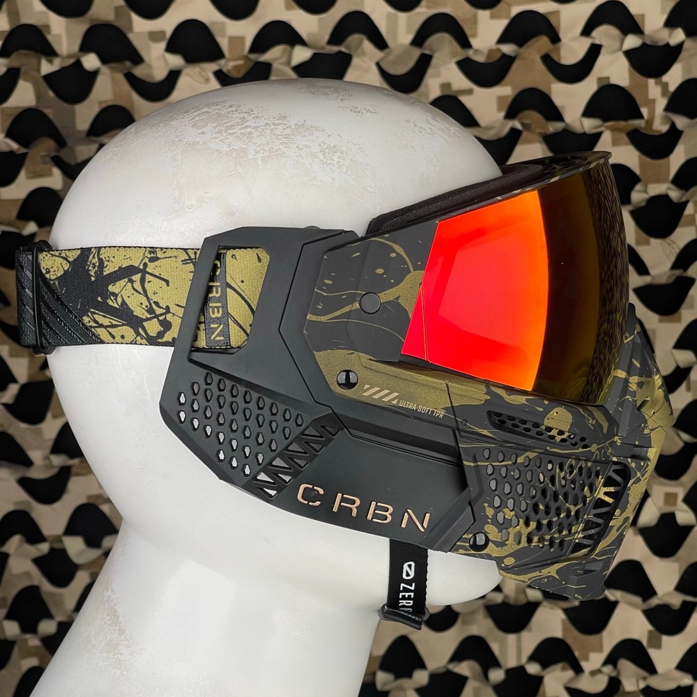NEW Carbon CRBN Zero GRX Paintball Mask (Less Coverage) - Splat Molten