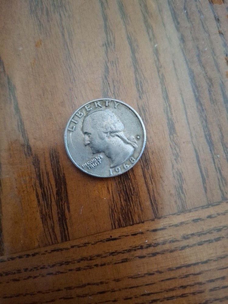 1968 US Quarter With Mint Dot Error