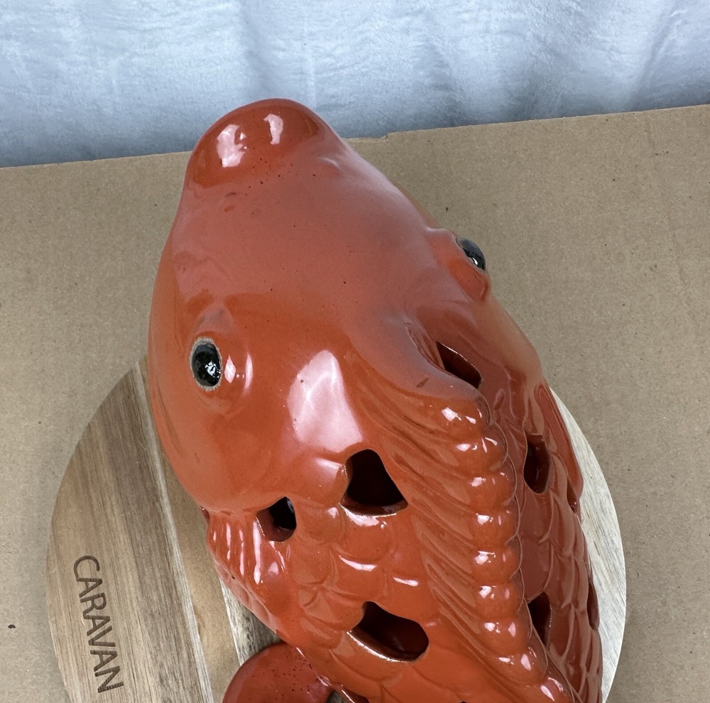 Koi Fish Large Inscent Burner Candle Holder Home Decor