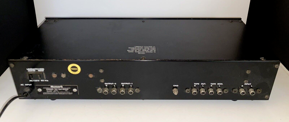 VINTAGE NUMARK STUDIO MASTER EQ-2400 10-BAND STEREO FREQUENCY EQUALIZER + MANUAL
