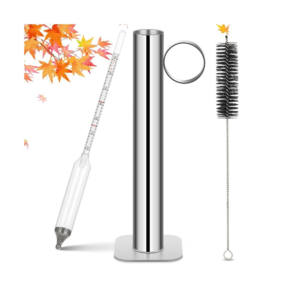 Maple Syrup Hydrometer Test Cup Kit, High Accuracy Hydrometer Maple Syrup Den...
