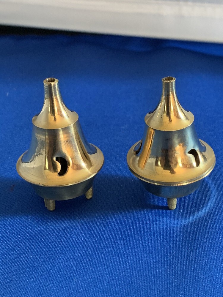 2 INCENSE CONE BURNER HOLDERS… BRAND NEW… SOLID BRASS…