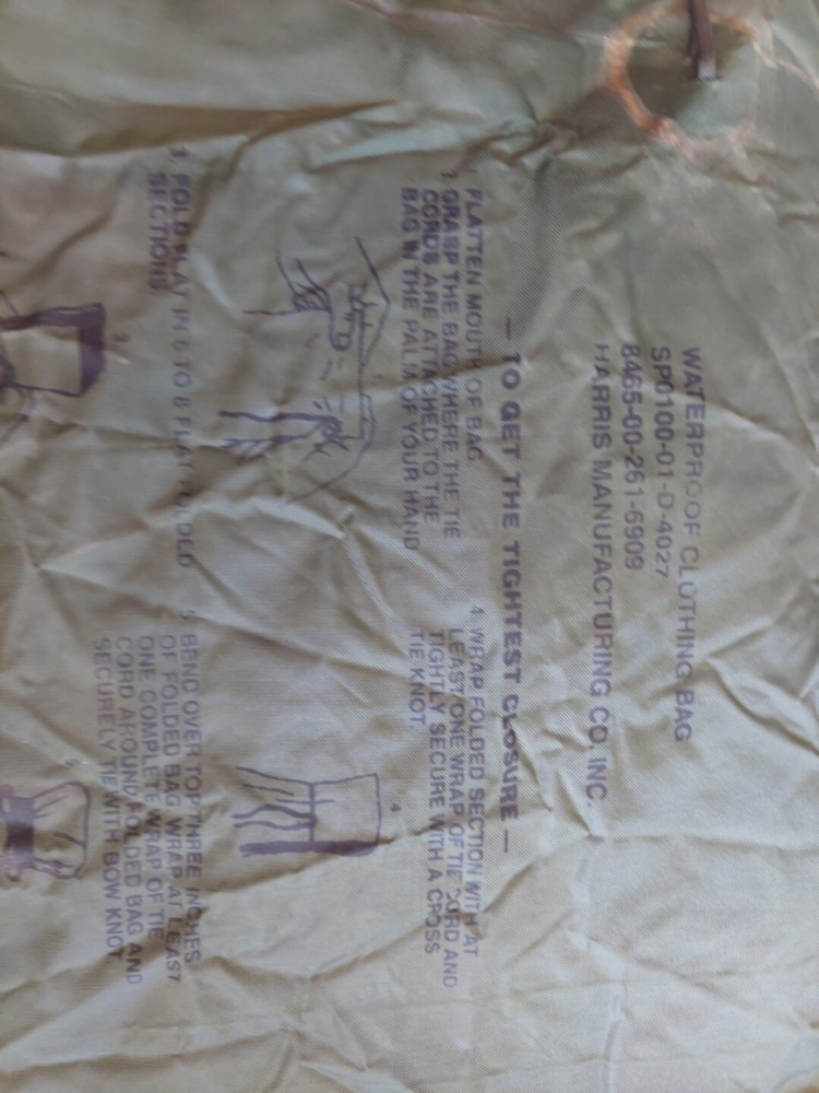 Military waterproof clothing bag