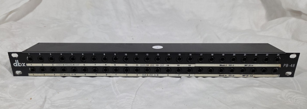 DBX PB-48 48-Point 1/4" Balanced Patch Bay / #1