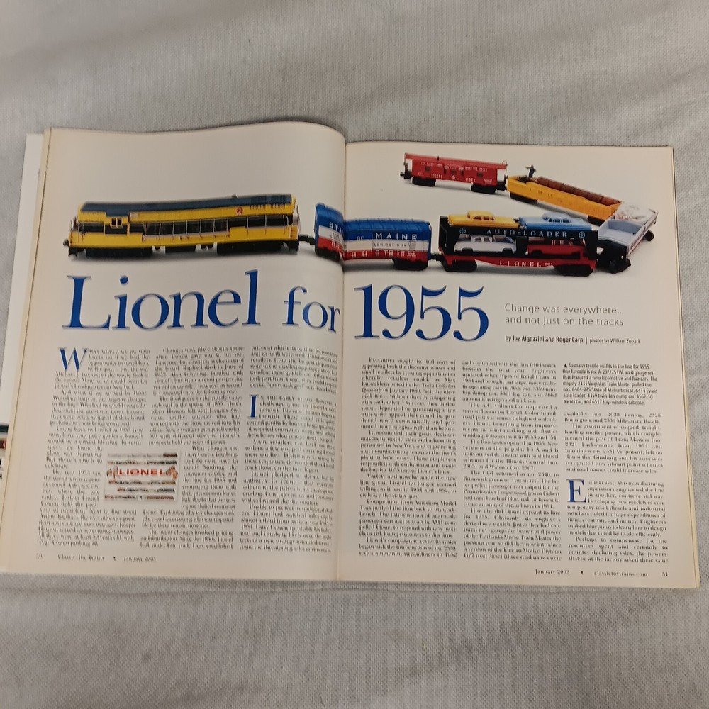 Classic Toy Trains Magazine January 2003