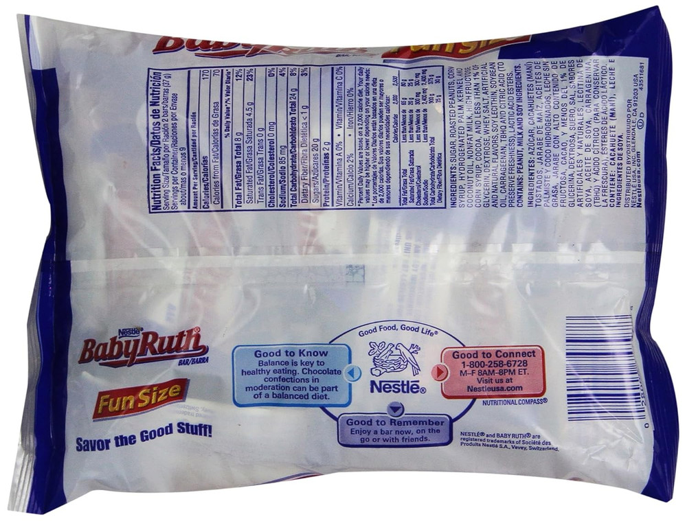 Chocolate Bars, Fun Size, 11.5 Oz