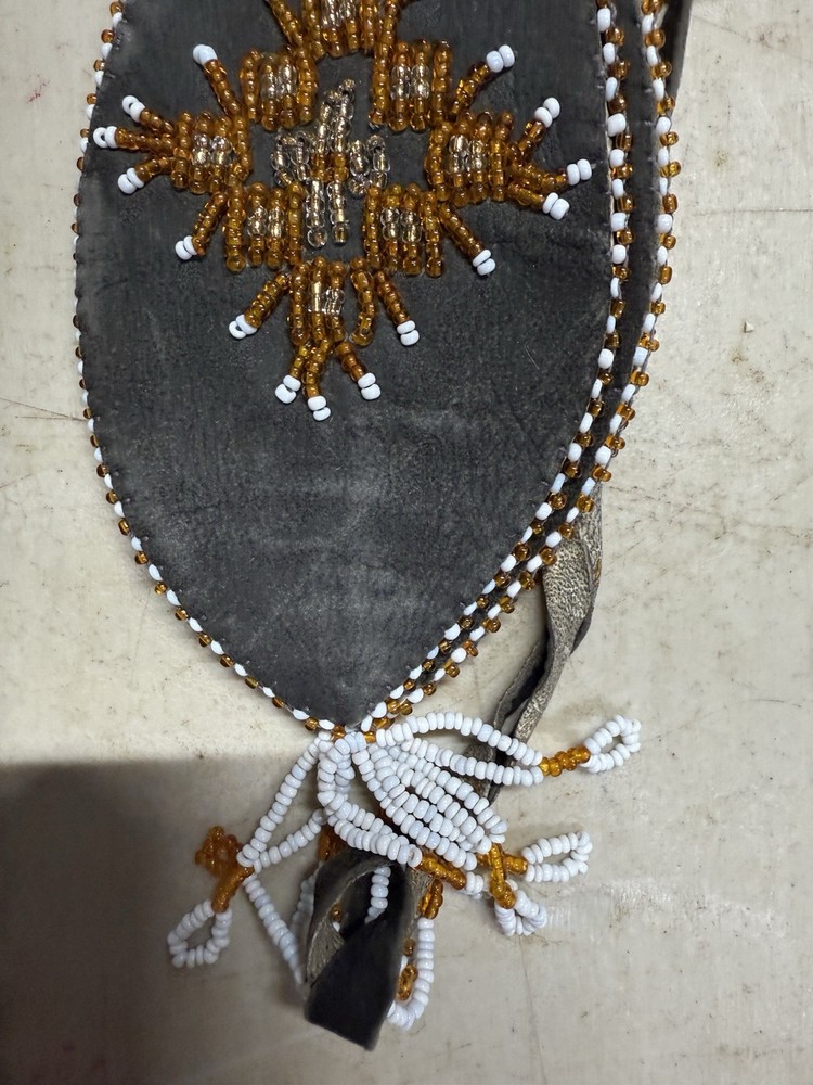 Black And Brown Suede Sequin Drawstring Bag/Purse